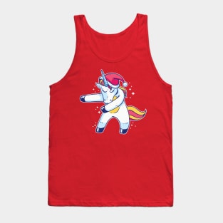 Christmas Unicorn Dab! Tank Top